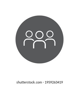 illustration vector simple workteam icon. EPS 10