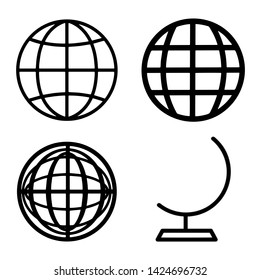 Illustration vector simple world line design