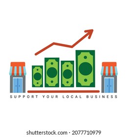 Illustration vector small business saturday
