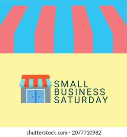 Illustration vector small business saturday