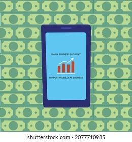 Illustration vector small business saturday
