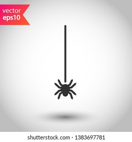 Illustration of vector spider icon. Insect vector sign. Spider vector flat icon.  EPS 10 symbol