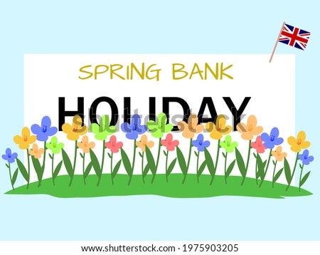 Illustration vector spring bank holiday