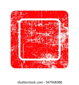 illustration vector square grunge Rubber Texture Stamp. Distressed Stamp Texture isolated on white background