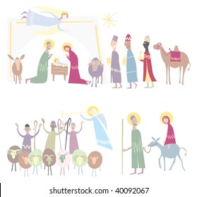 Illustration vector. Star of Bethlehem. Nativity