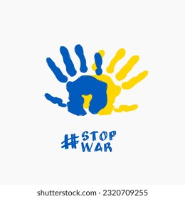 ilustración vector stop war campaña por ucrania libre perfecto para imprimir, etc