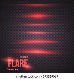 Illustration of Vector Sun Lens Flare Effect. Transparent Vector Overlay Lens Flare Ray Effect. Vector EPS10 Bright Sunflare Explosion Template