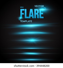 Illustration of Vector Sun Lens Flare Effect. Transparent Vector Overlay Lens Flare Ray Effect. Vector EPS10 Bright Sunflare Explosion Template