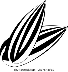 illustration vector of sunflower seeds