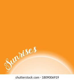 illustration vector of sunrise background design. eps 10