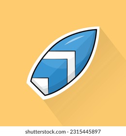 Illustration Vector of Surf Board in Flat Design