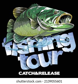 illustration Vector T shirt   bass  fishing fisherman fish vector  sport largemouth  
