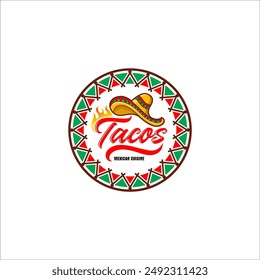 Illustration vector of tacos suitable for restaurant food business logo design template