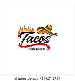Illustration vector of tacos suitable for restaurant food business logo design template