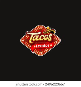 Illustration vector of tacos suitable for restaurant food business logo design template