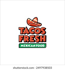 Illustration vector of tacos suitable for restaurant food business logo design template