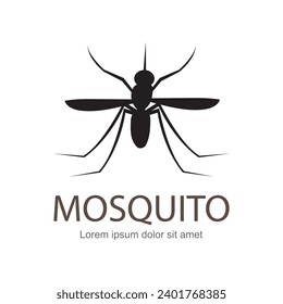 illustration vector. Target on mosquito. Mosquitoes carry many disease such as dengue fever, zika disease,enchaphalitits and else.