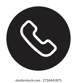 Abbildung Vektor des Telefonempfängers | Symbol "Kreislinie"