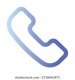 Abbildung Vektor des Telefonempfängers | Farbverlaufssymbol