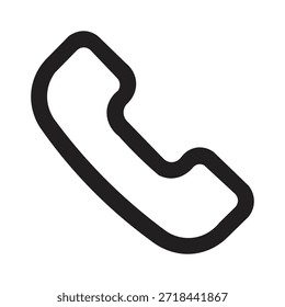 Abbildung Vektor des Telefonempfängers | Liniensymbol