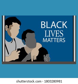 illustration vector template banner infographic " black Lives Matter". eps 10