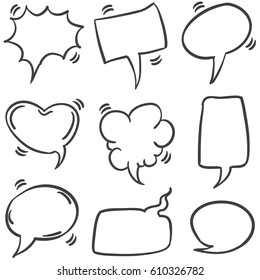 Illustration vector of text balloon style