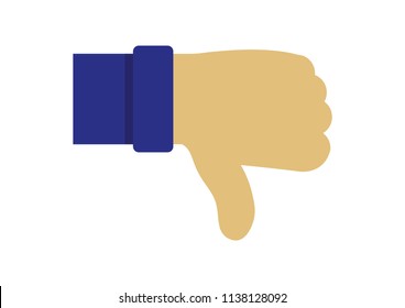 Illustration vector of Thumbs down icon