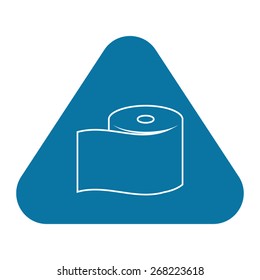 illustration of vector toilet paper modern icon in design