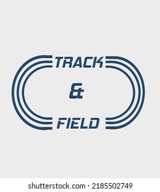 Illustration Vector Of Track And Field Logo Perfect For Background,print,etc