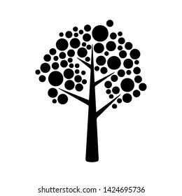 Illustration vector tree design sign