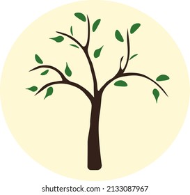 ilustración árbol orgánico orgánico natural