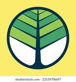 símbolo de símbolo de árbol vectorial de ilustración logotipo natural 