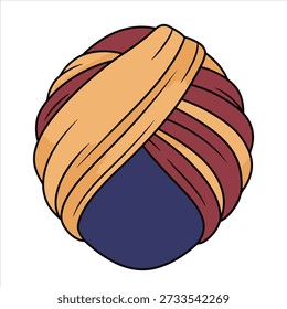 Vetor de ilustração de um projeto de turbante