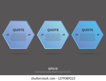 Illustration vector of typography design. Remark quote text box poster template concept. blank empty frame citation. Quotation paragraph symbol icon. double bracket comma mark. bubble dialogue banner.