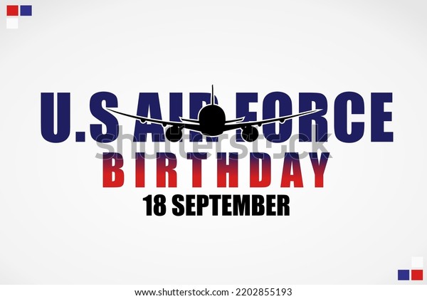 Illustration Vector Us Air Force Birthday Stock Vector Royalty Free 2202855193 Shutterstock