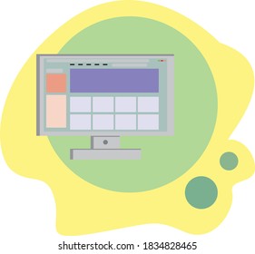 illustration vector of user interface