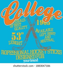Illustration vector varsity fashion design with numbers and background