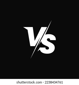 illustration vector of versus or VS letters suitable for sports, fight, competition, battle, match, game logo design inspiration