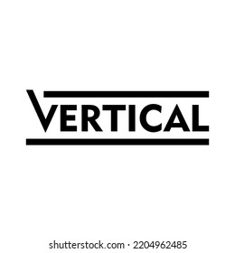 Illustration Vector Of Vertical Logo. Outdoor Logo Design Template. Simple Logo