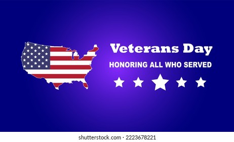 illustration vector of veterans day background, veterans day, November 11, honoring all who served, posters, modern design vector 