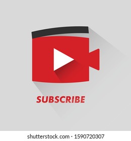 Illustration vector: Video channel subscribe for streamer