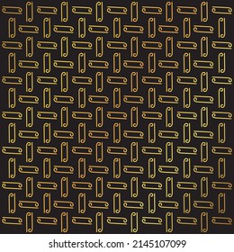 illustration of vector vintage background with gold colored pattern