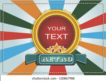 illustration vector vintage label of retro