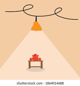 illustration Vector warm home atmosphere
