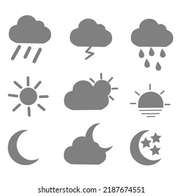 Illustration Vector. Weather Icon Suitable For All Media