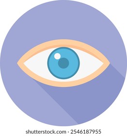 ilustración, Vector, Web, ícono, visión, ojo, signo, símbolo, reloj, negocio, humano, diseño, ver, lente, aislado, línea, globo ocular, ciencia, fondo, mirada, iris, vista, editable golpe, cara, cyber, etc