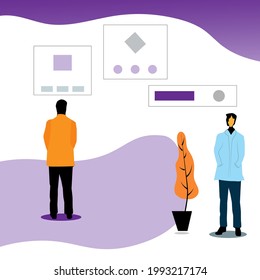 illustration vector website icon template. social media and business icon