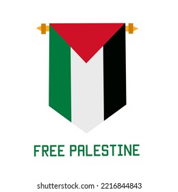 illustration vector of winner flag,free palestine perfect for print,poster,etc.