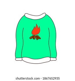 Illustration vector winter clothing designs