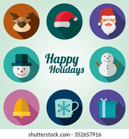 Illustration vector of winter symbol holiday. 